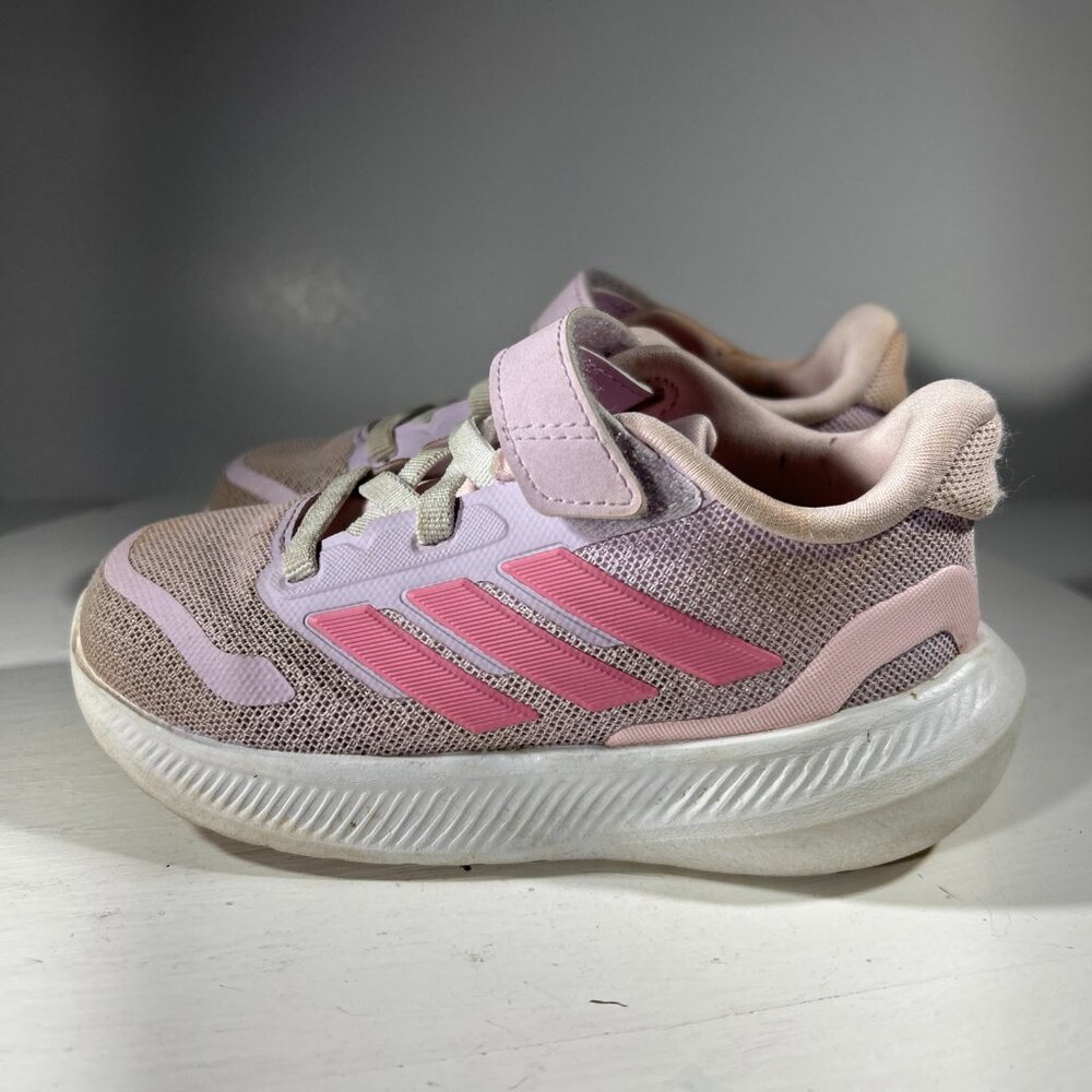 Adidas Runfalcon 5 Little Kids Girls Casual Sneakers Shoes Size 8K 8 Pink Walk